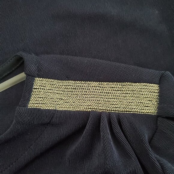 Chicos Travelers Womens Cut Out Beaded Shoulder Tunic Top Size 3 US XL Slinky - Picture 4 of 11